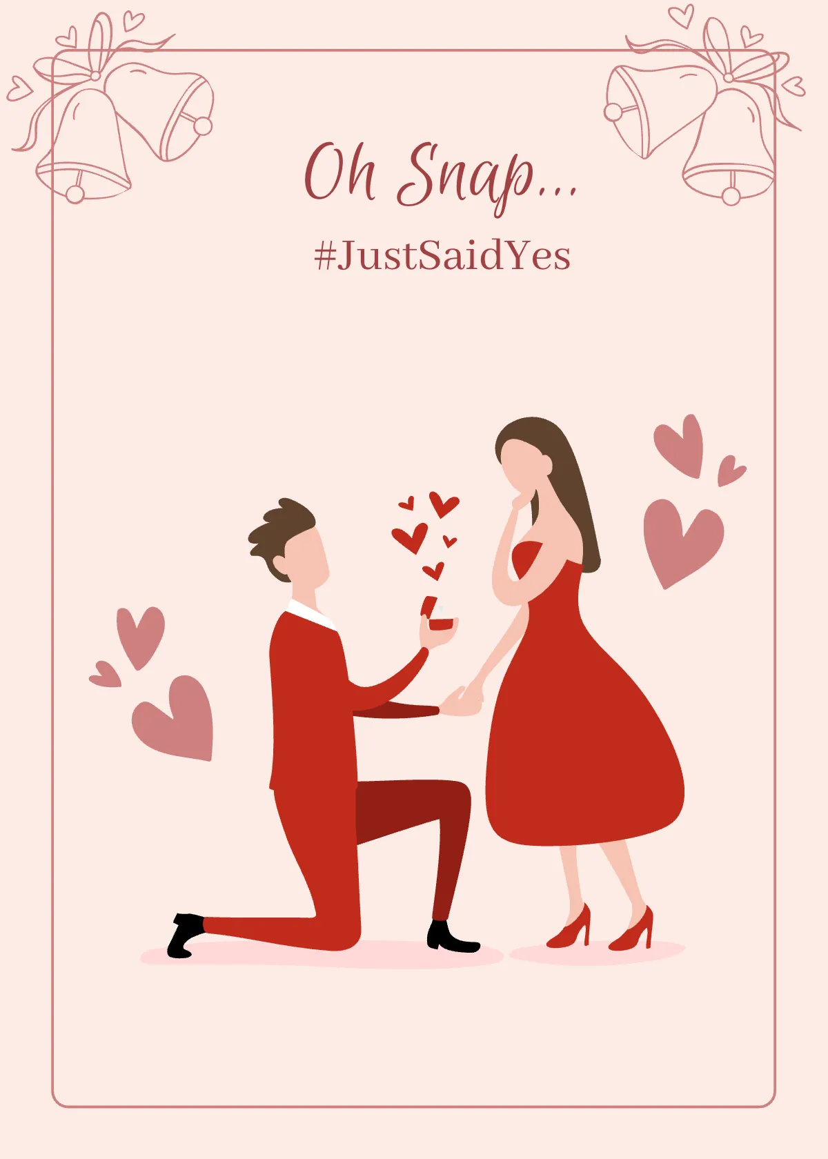 Free Wedding Snap Card Template to Edit Online