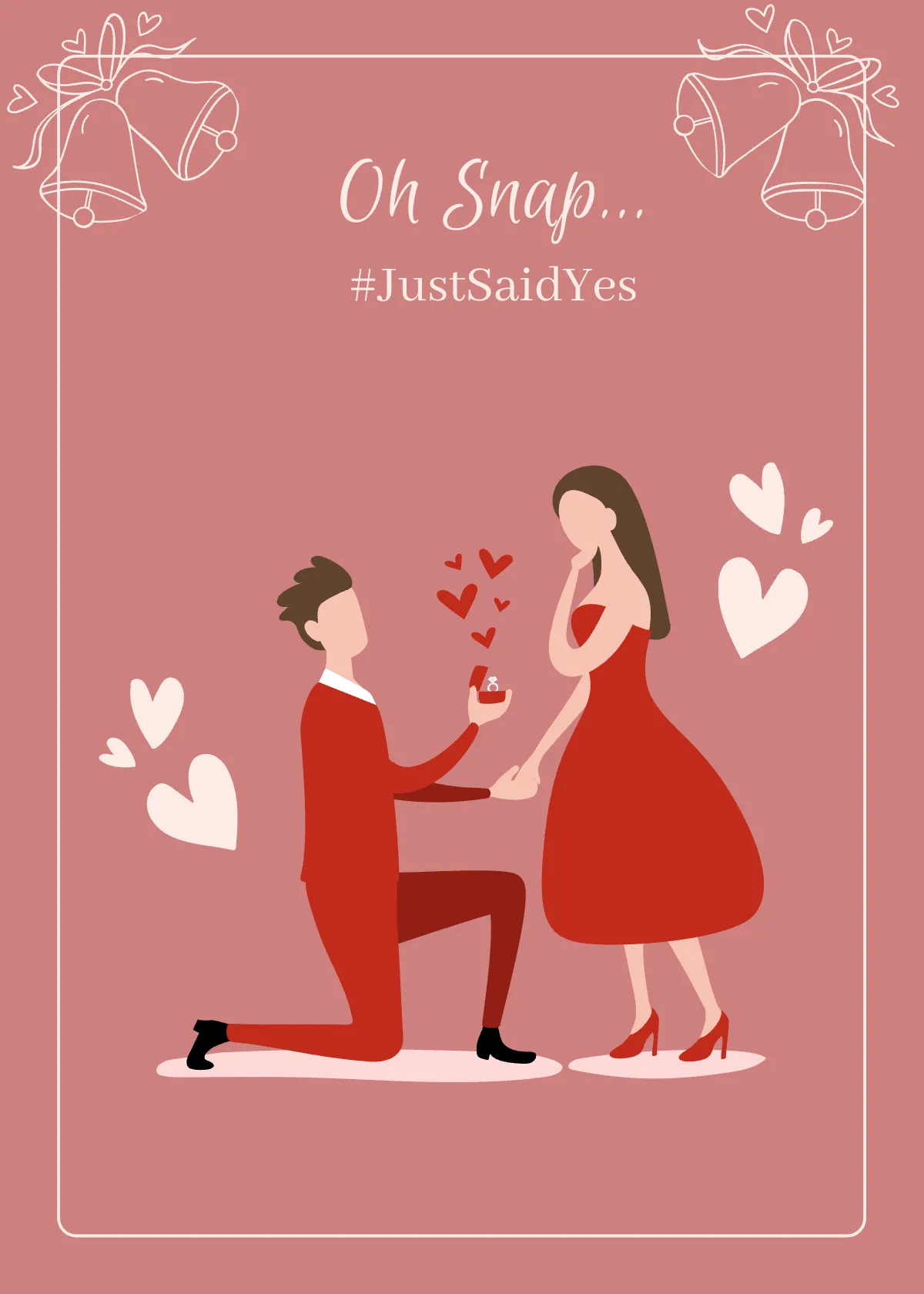 Free Wedding Snap Card Template to Edit Online