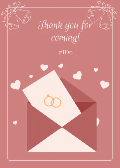 Free Wedding Snap Card Template to Edit Online