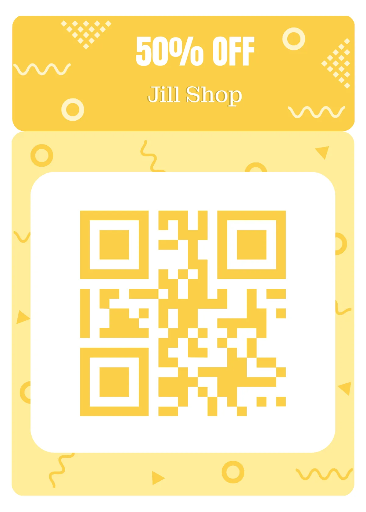 Free QR Code Snap Card Template to Edit Online