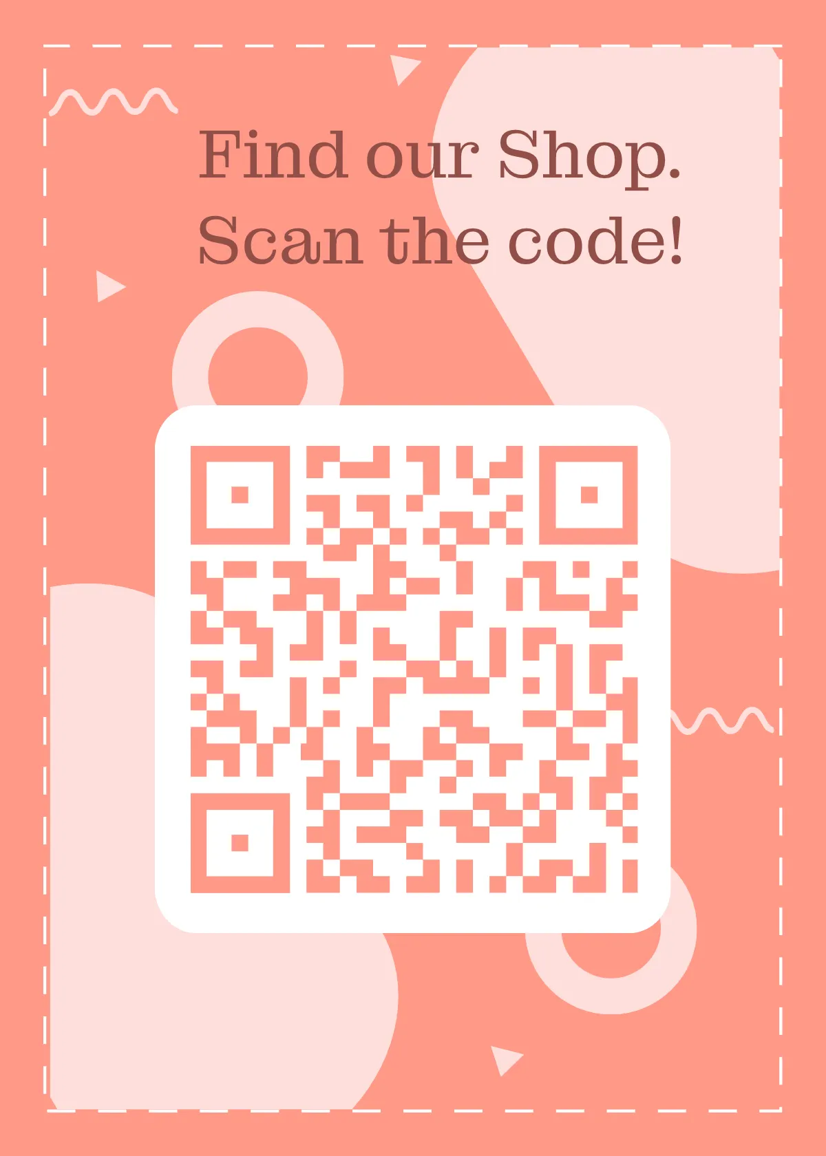 Free QR Code Snap Card Template to Edit Online