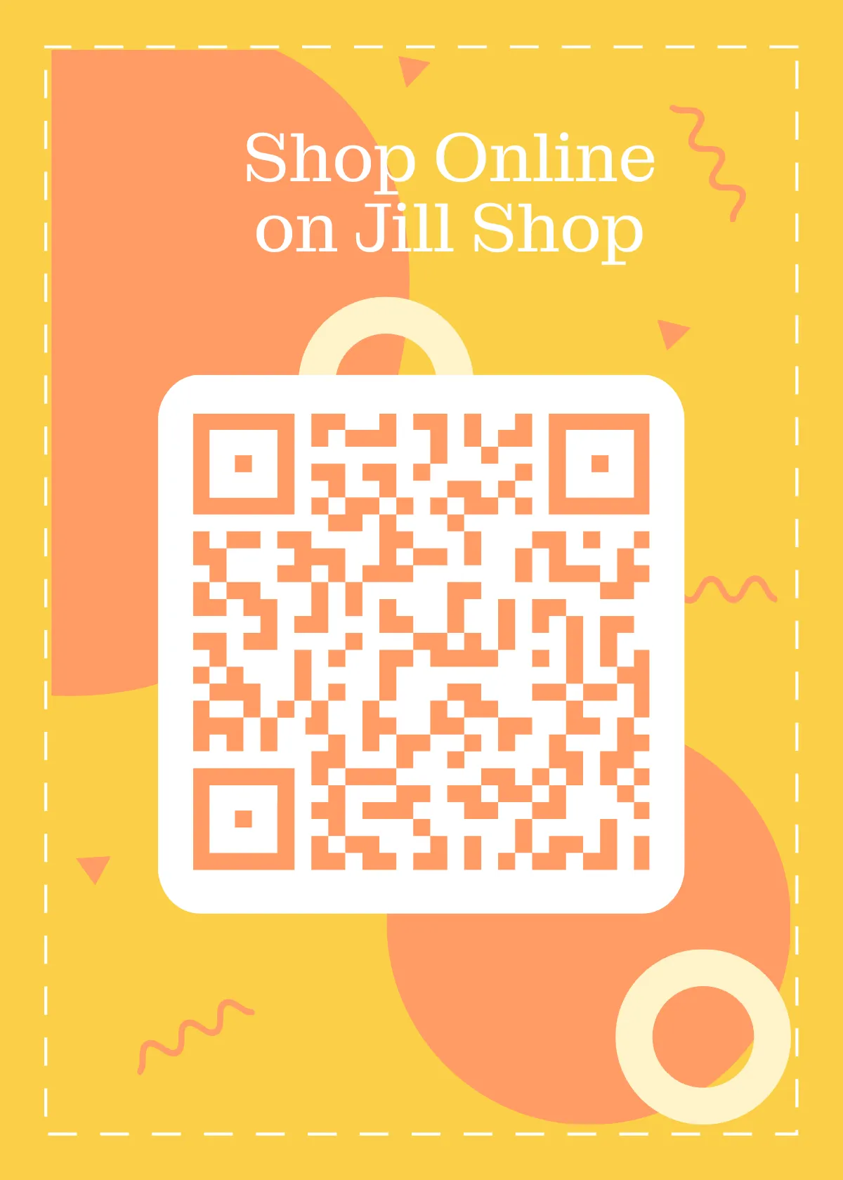 Free QR Code Snap Card Template to Edit Online