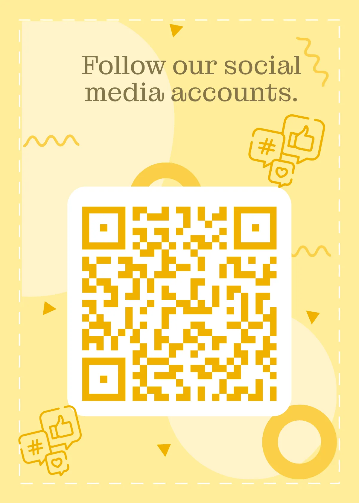Free QR Code Snap Card Template to Edit Online