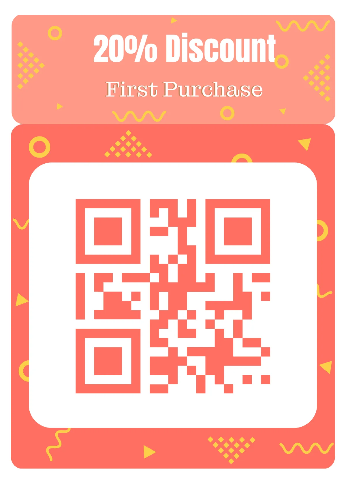 Free QR Code Snap Card Template to Edit Online