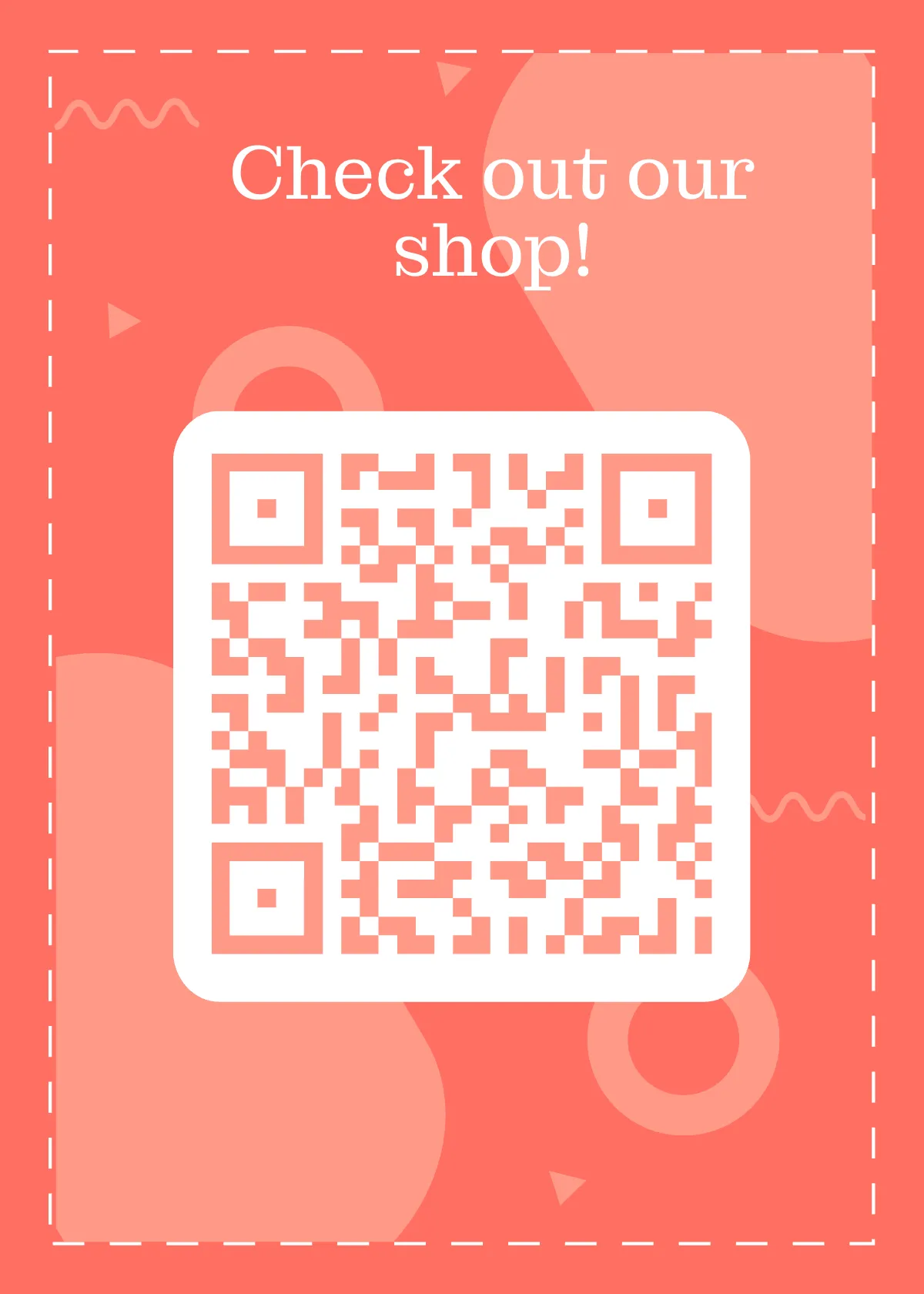 Free QR Code Snap Card Template to Edit Online