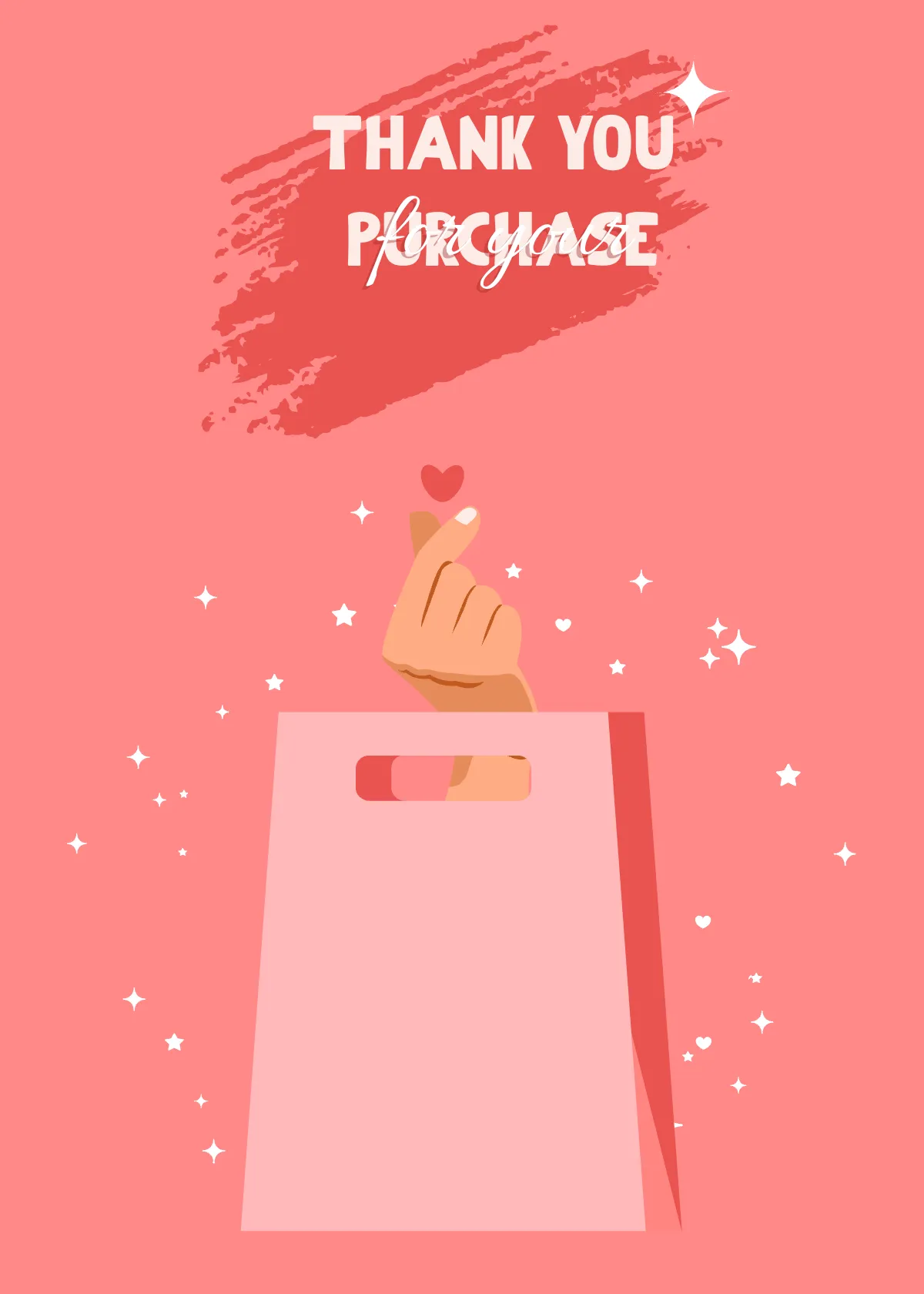 Free Thank You Snap Card Template to Edit Online