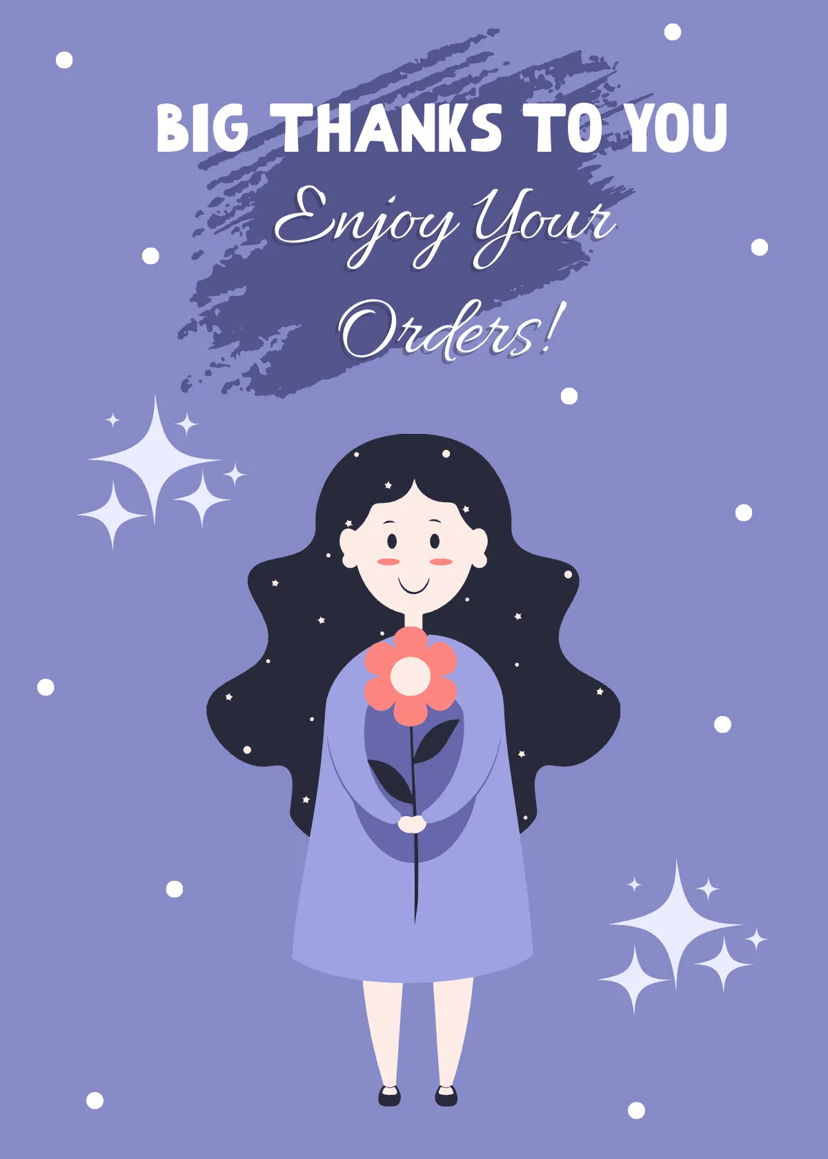 Free Thank You Snap Card Template to Edit Online