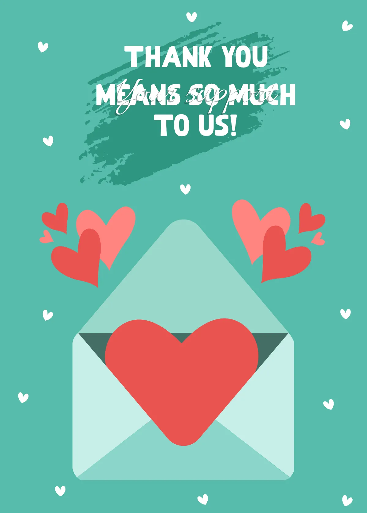 Free Thank You Snap Card Template to Edit Online