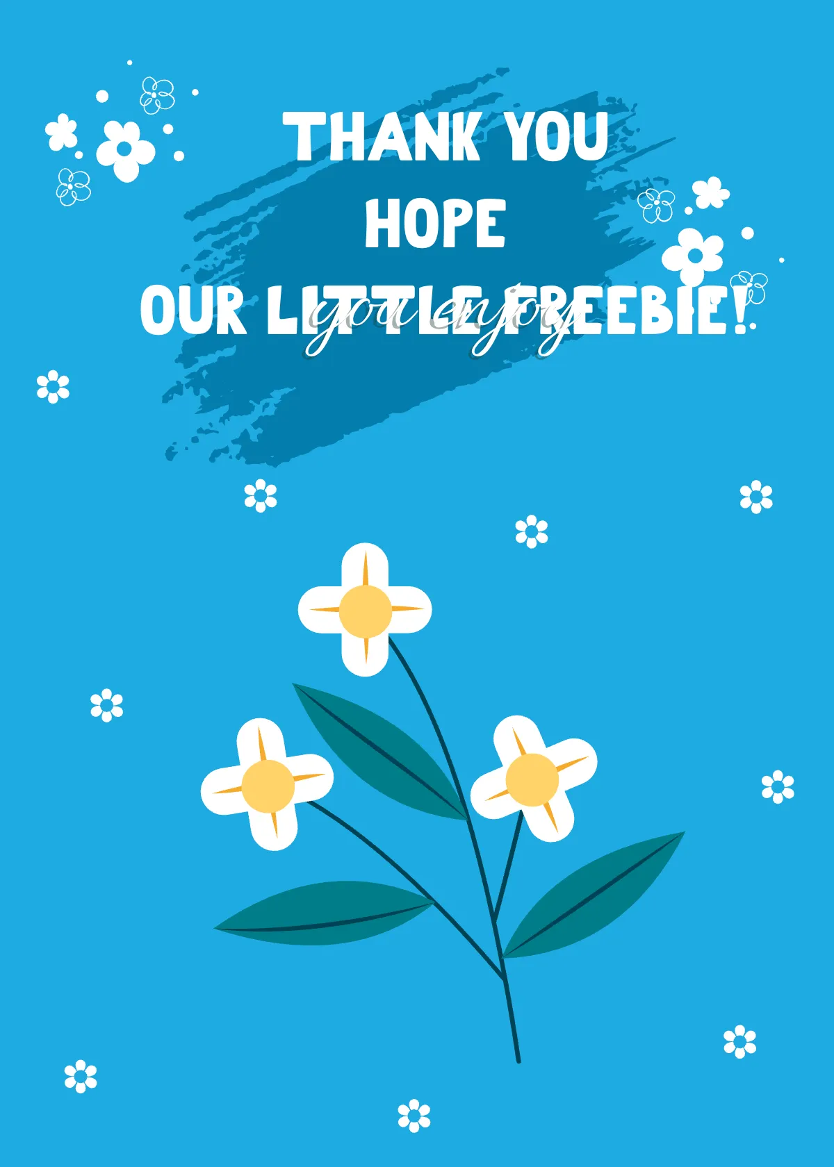 Free Thank You Snap Card Template to Edit Online