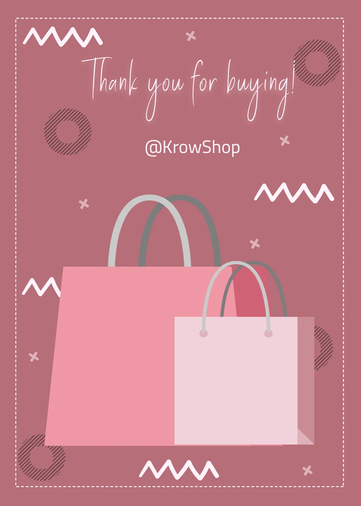 Free Rosegold Snap Card Template to Edit Online