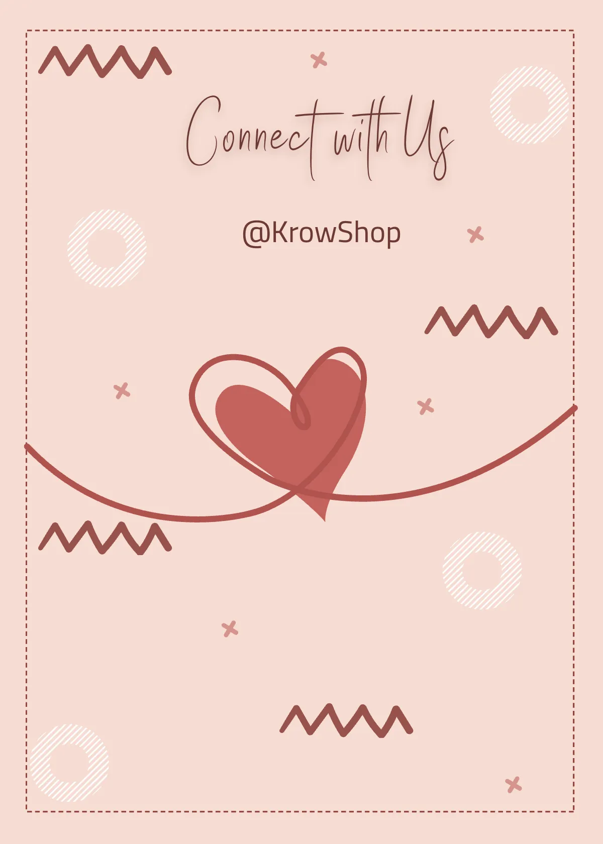 Free Rosegold Snap Card Template to Edit Online