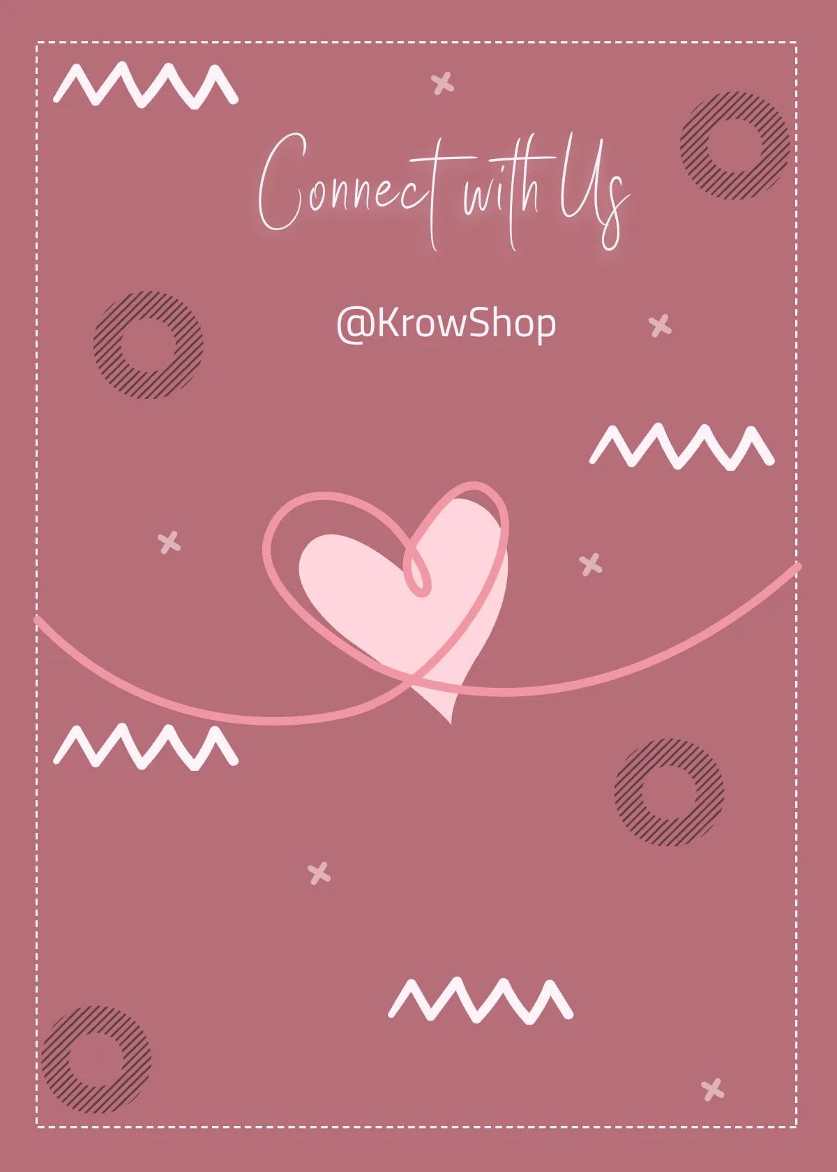 Free Rosegold Snap Card Template to Edit Online