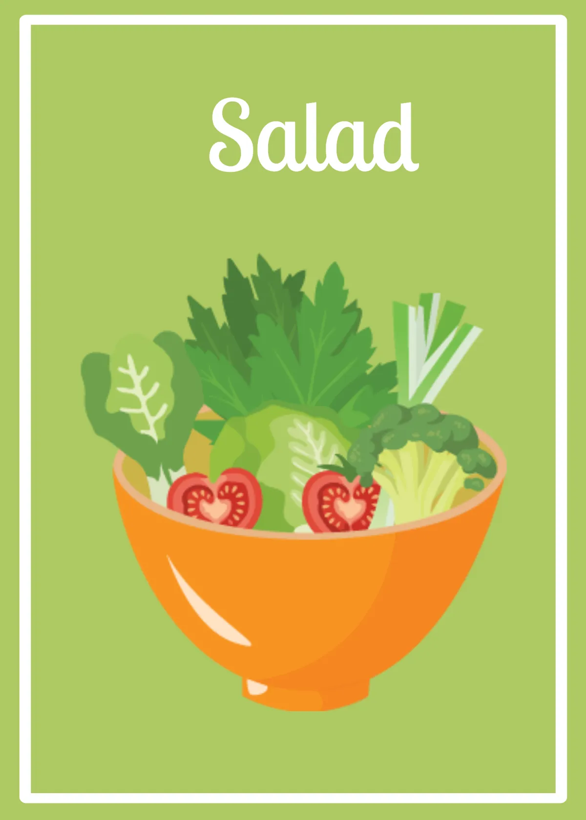 Free Food Snap Card Template to Edit Online