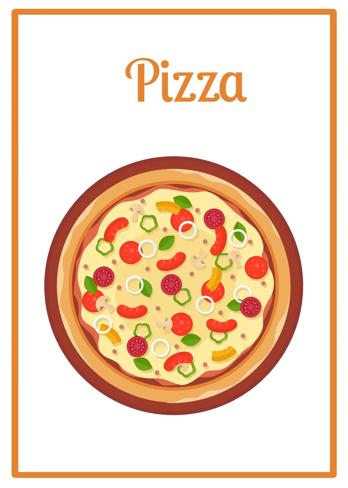 Free Food Snap Card Template to Edit Online