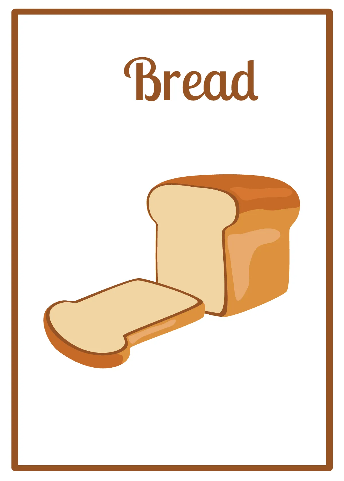 Free Food Snap Card Template to Edit Online