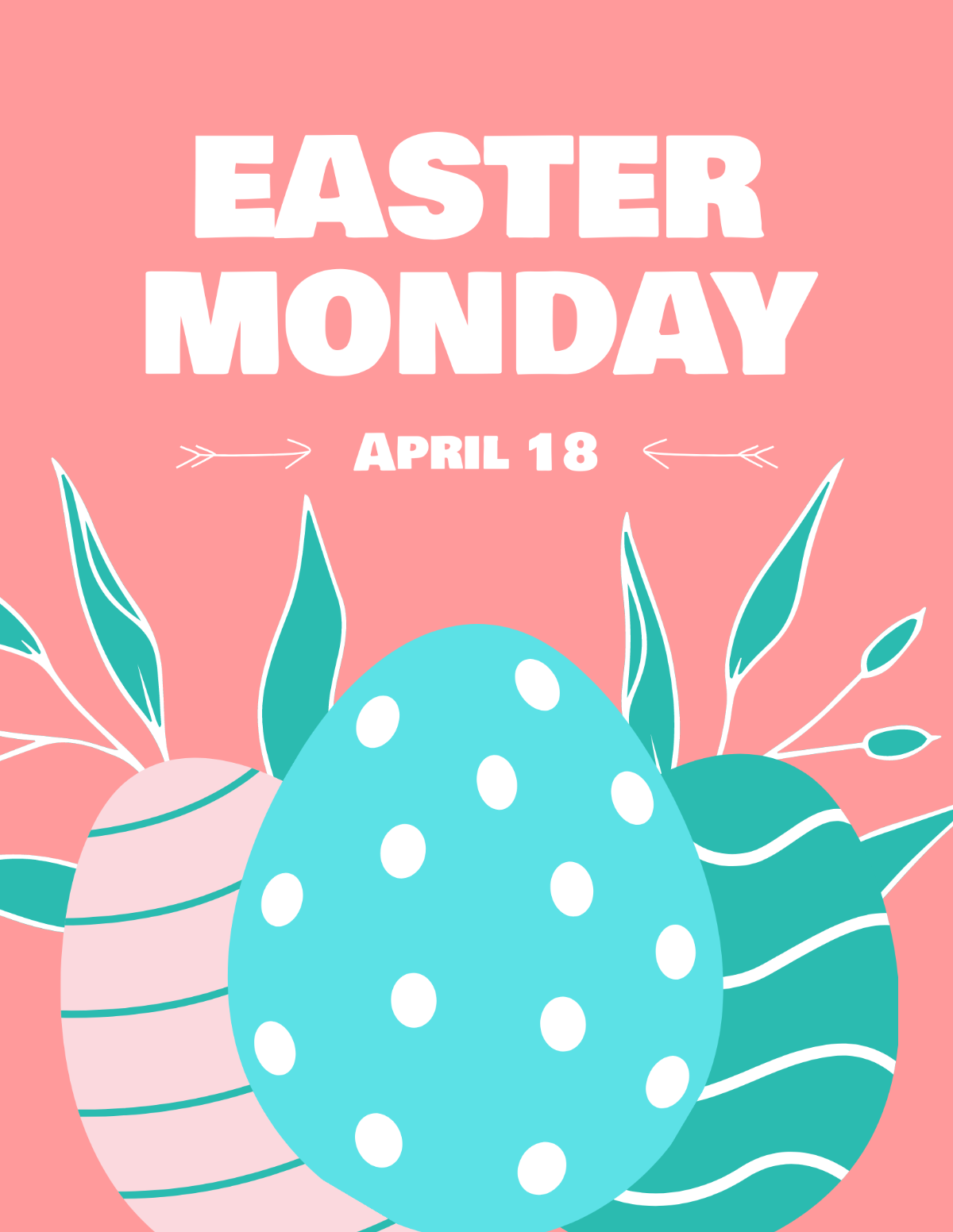 Free Easter Monday Flyer Template