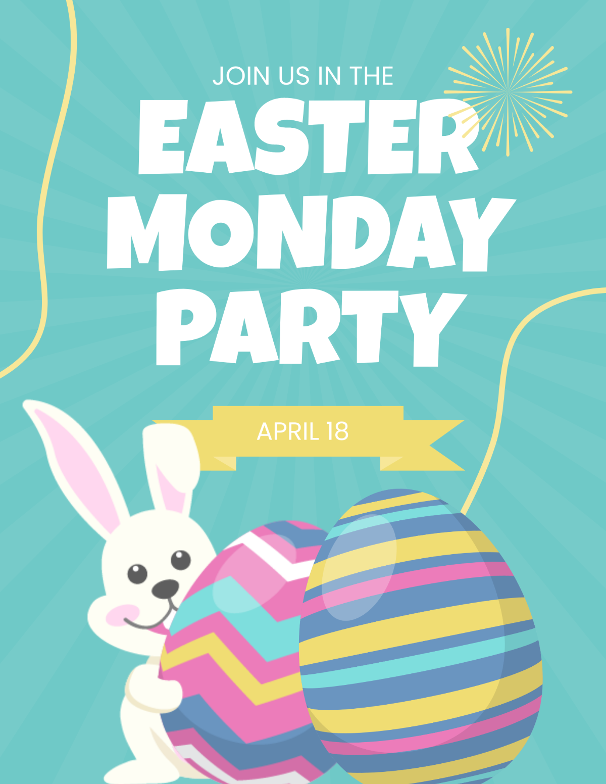 Free Easter Monday Event Flyer Template