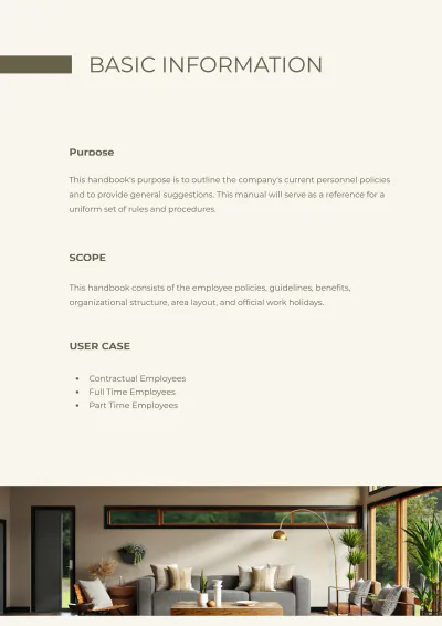Free Hair Salon Employee Handbook Template to Edit Online