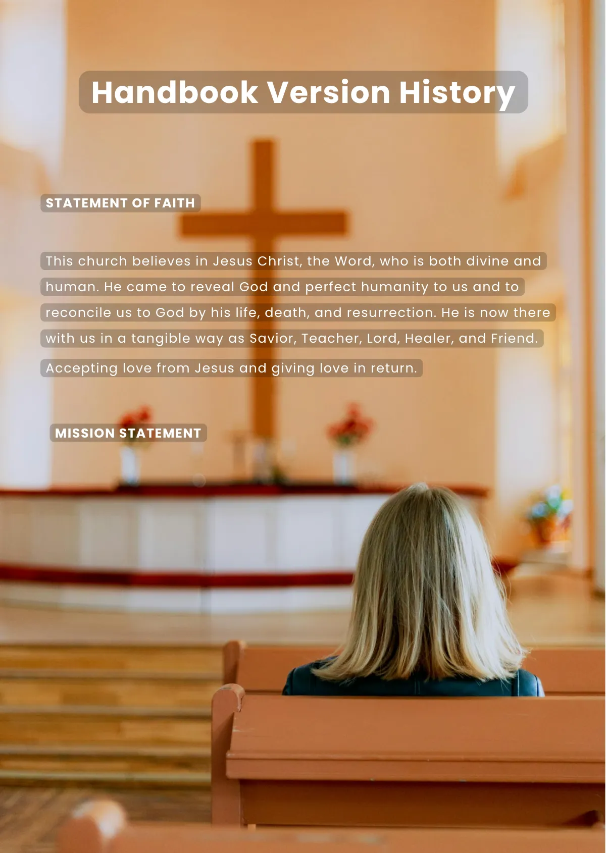 Free Church Employee Handbook Template to Edit Online