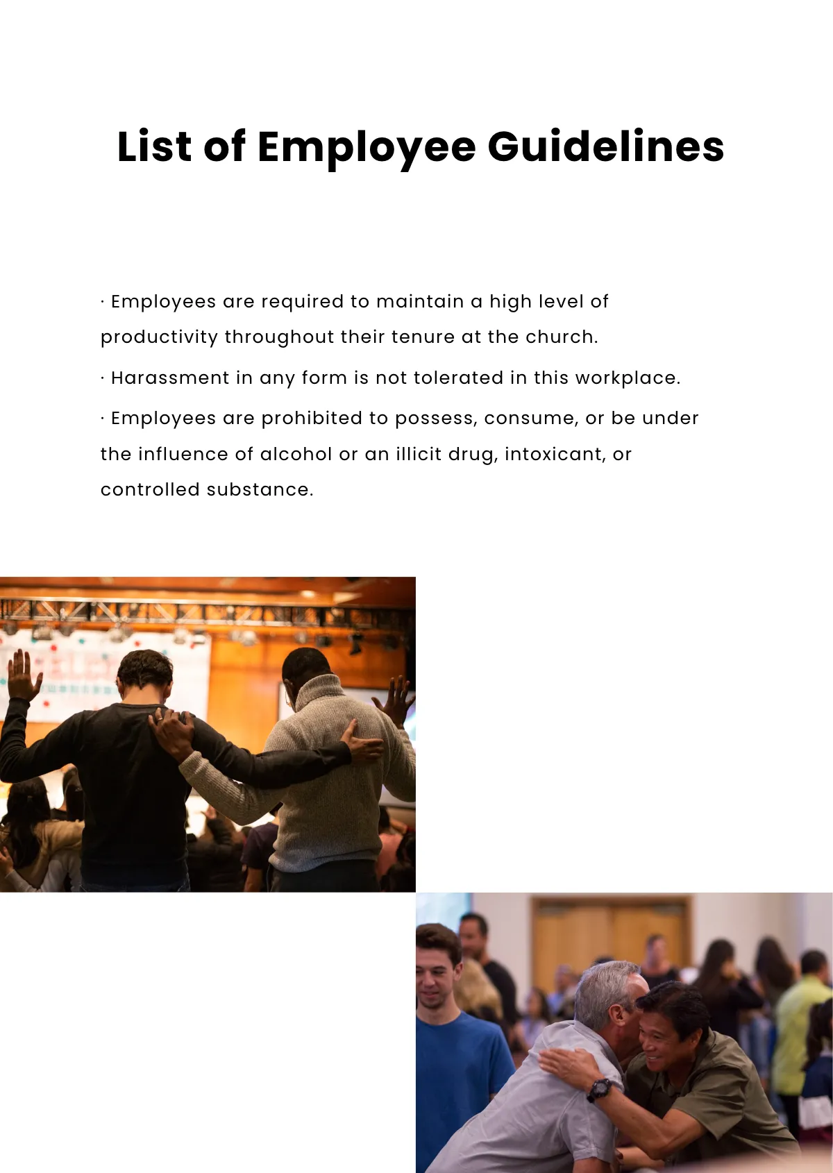 Free Church Employee Handbook Template to Edit Online