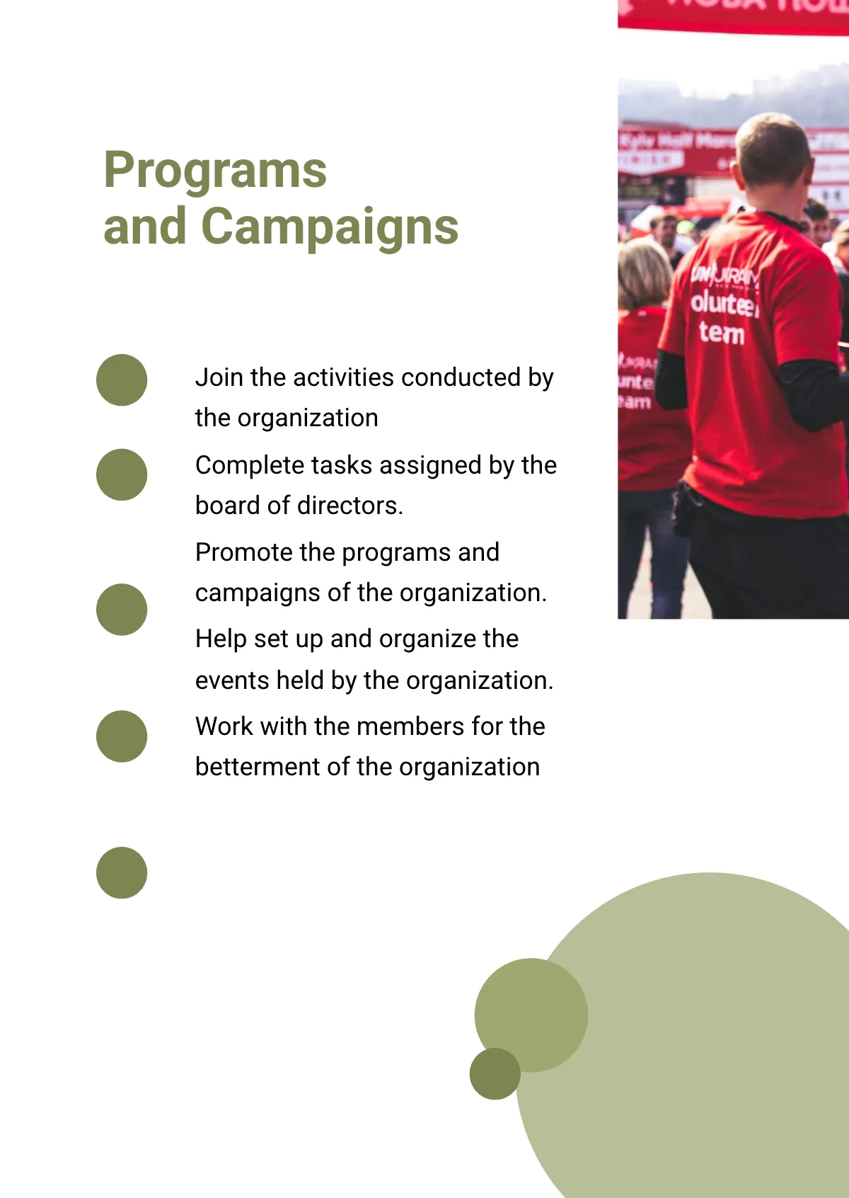 Free Volunteer Handbook Template to Edit Online