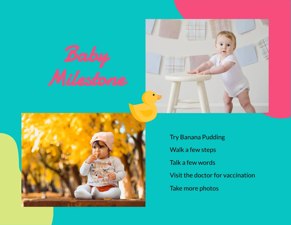 Free Baby Scrapbook Template to Edit Online