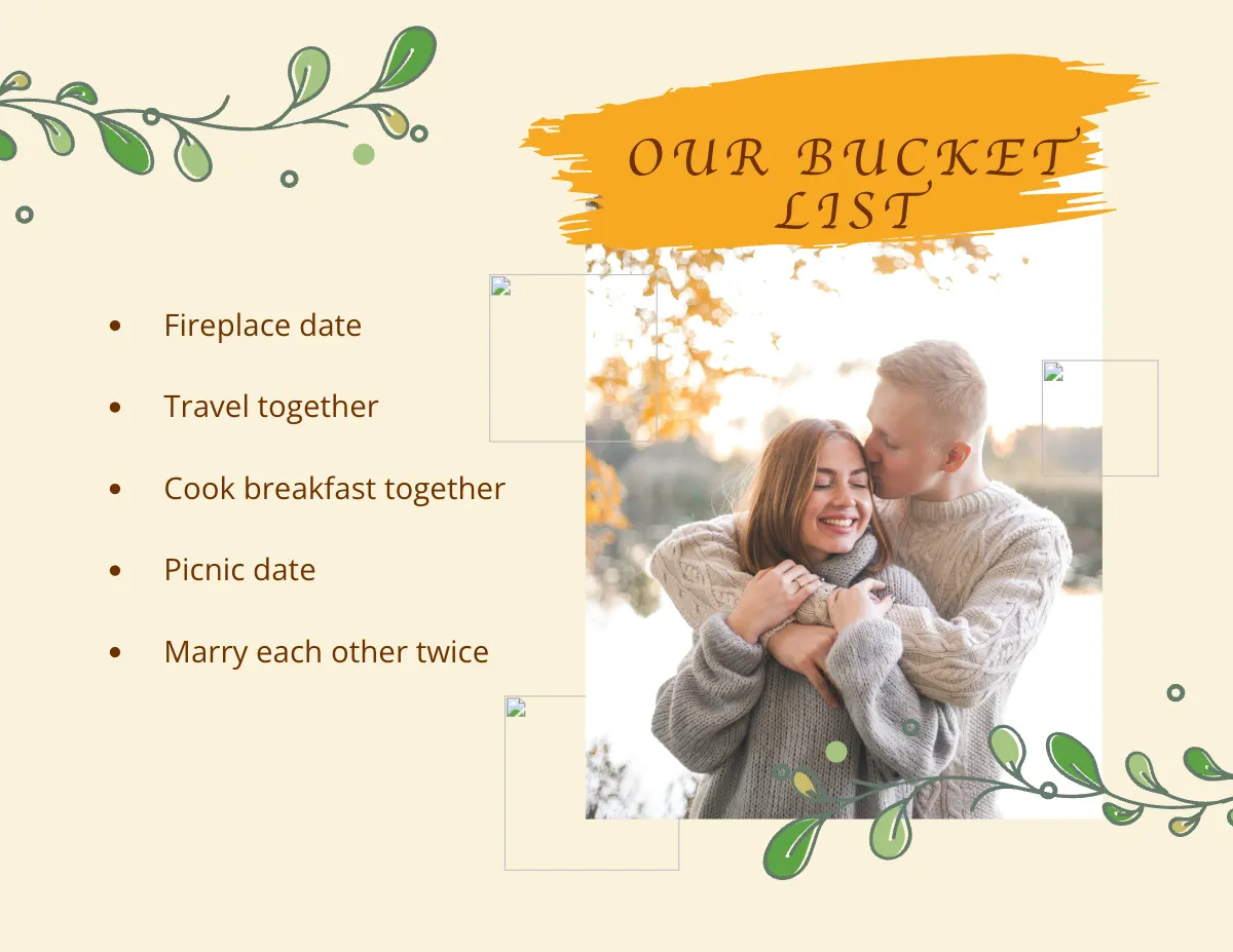 Free Couples Scrapbook Template to Edit Online