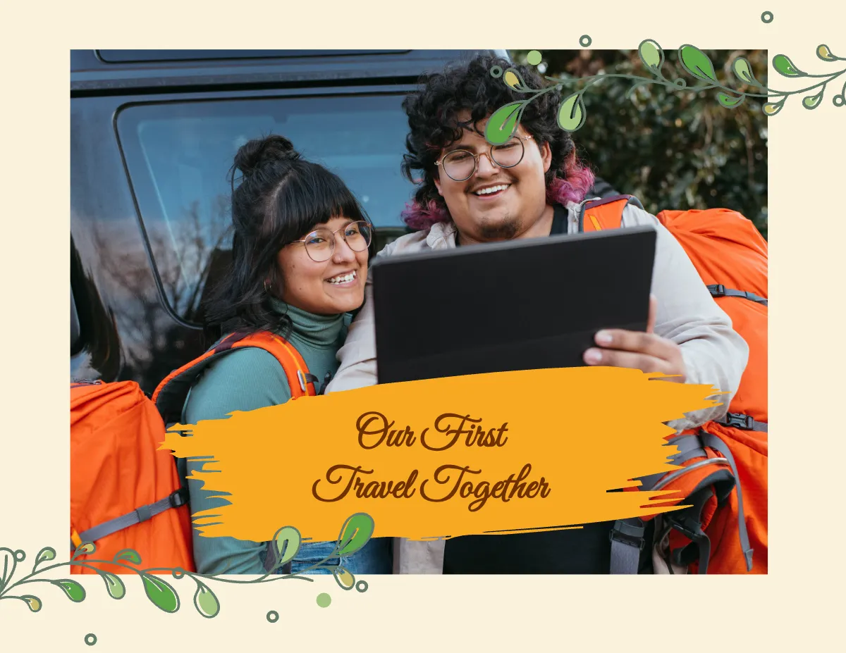 Free Couples Scrapbook Template to Edit Online