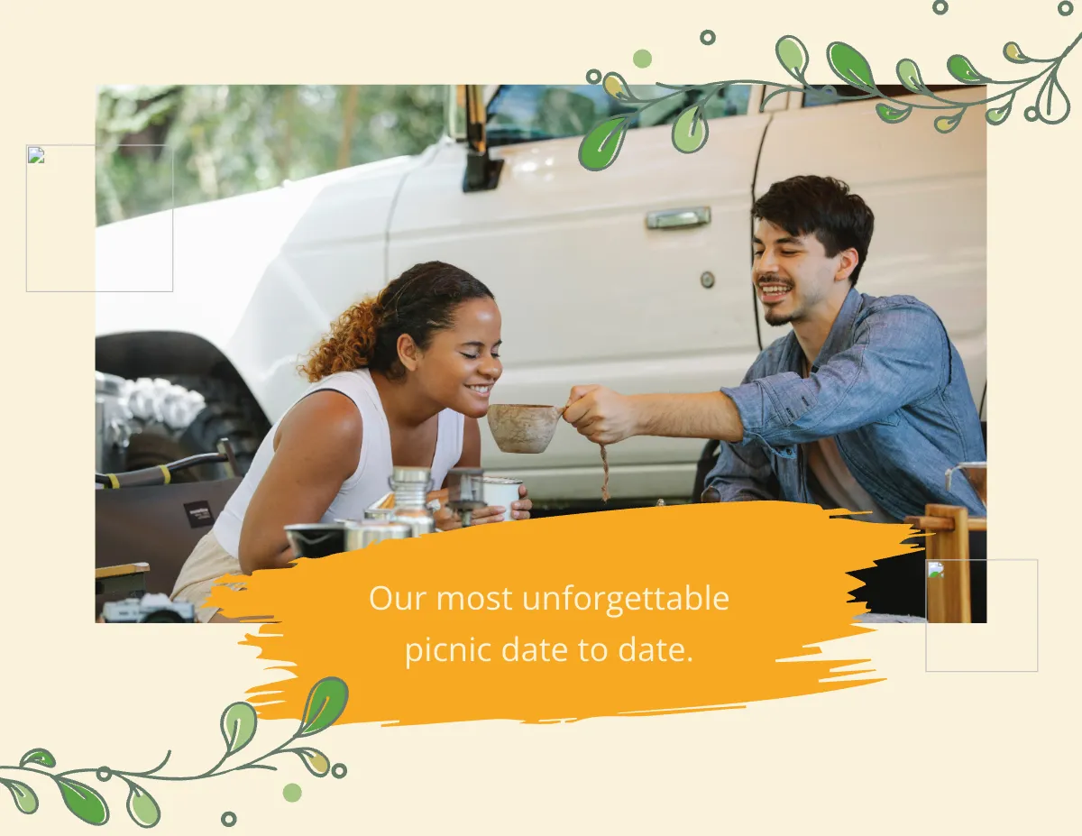 Free Couples Scrapbook Template to Edit Online