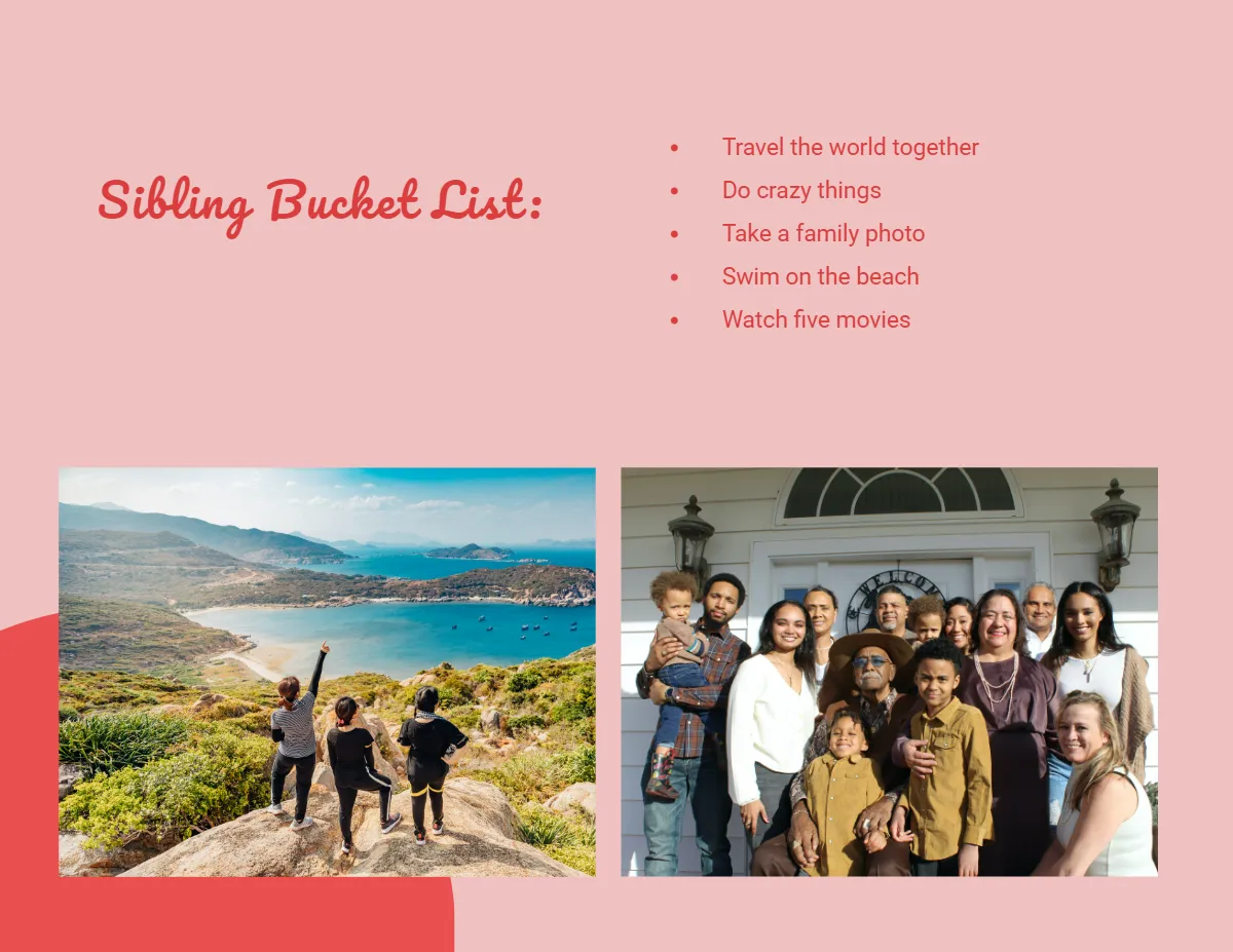 Free Photo Scrapbook Template to Edit Online