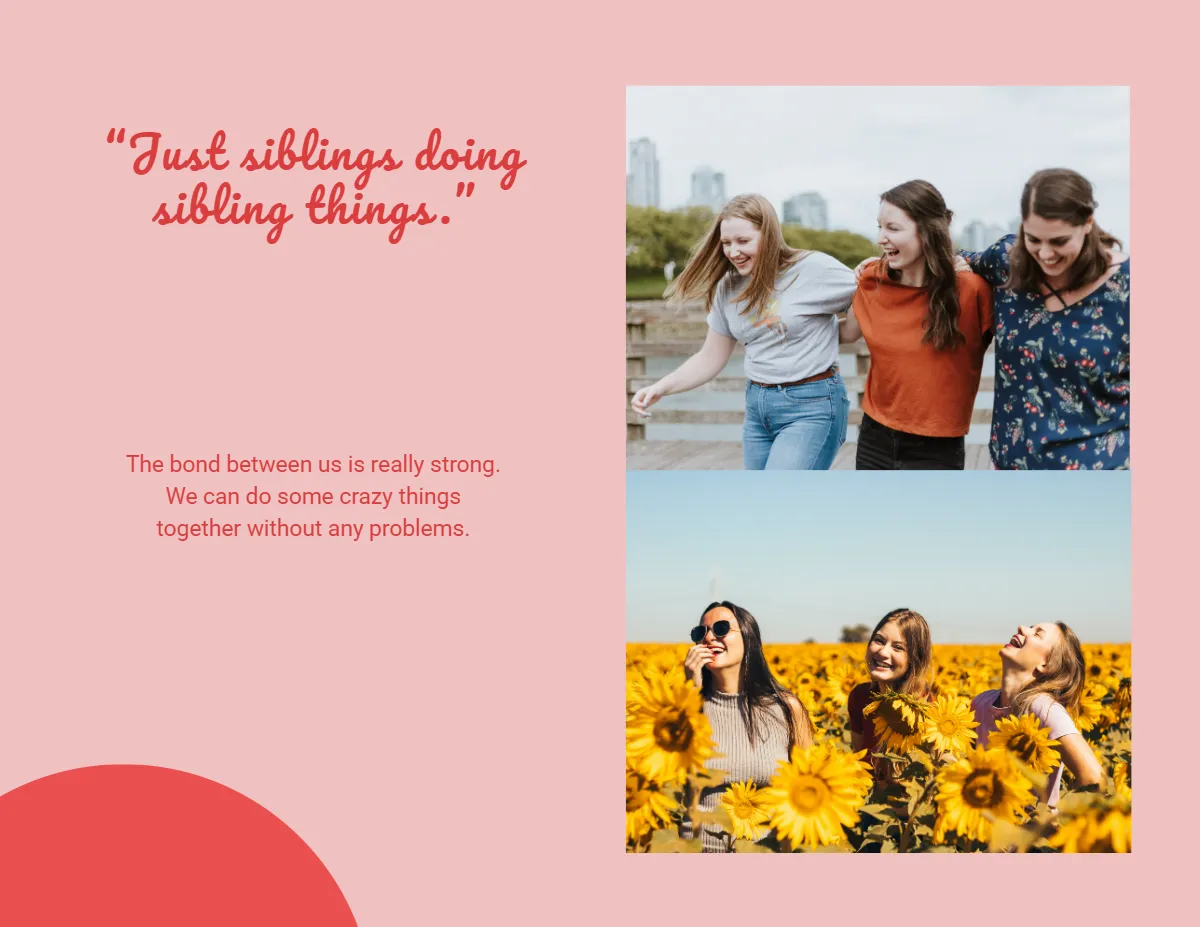 Free Photo Scrapbook Template to Edit Online