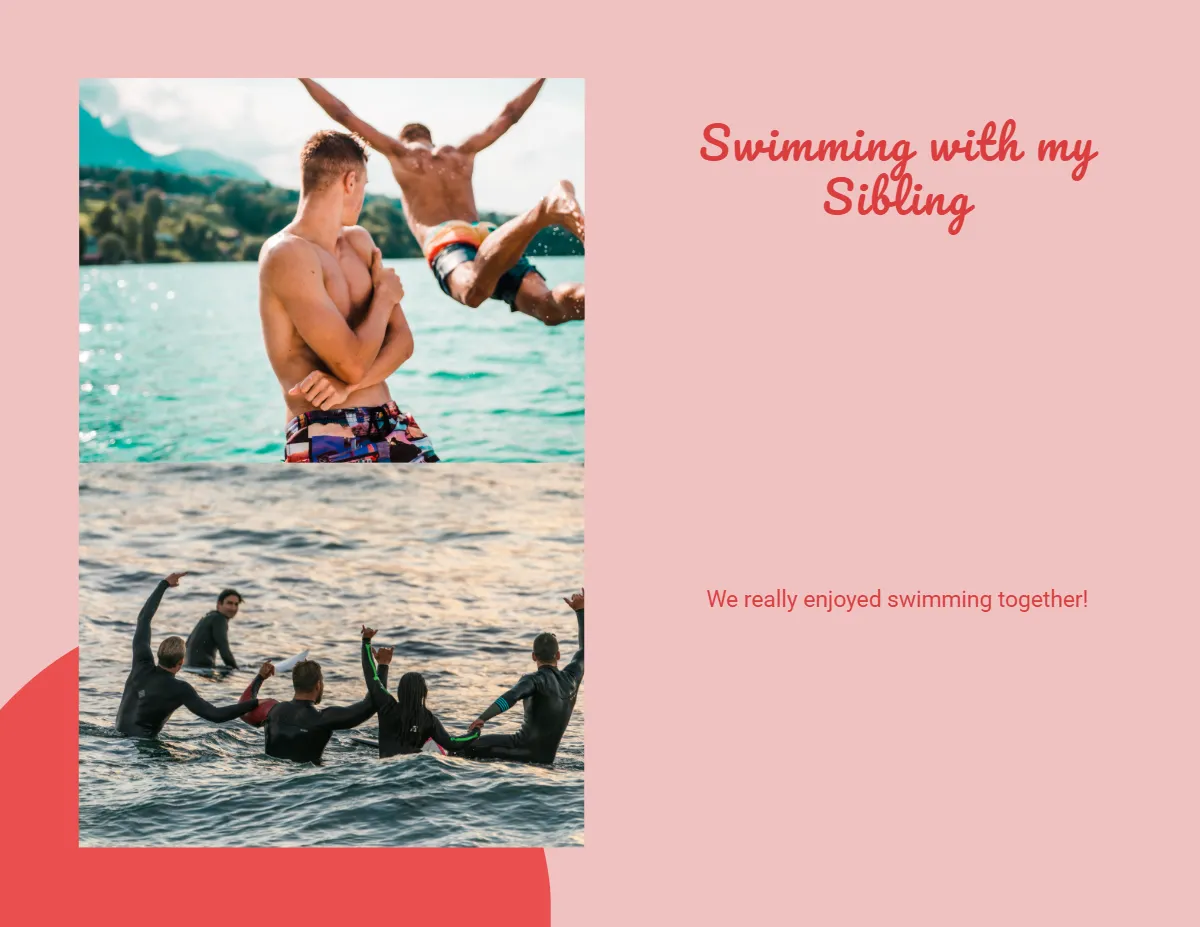 Free Photo Scrapbook Template to Edit Online