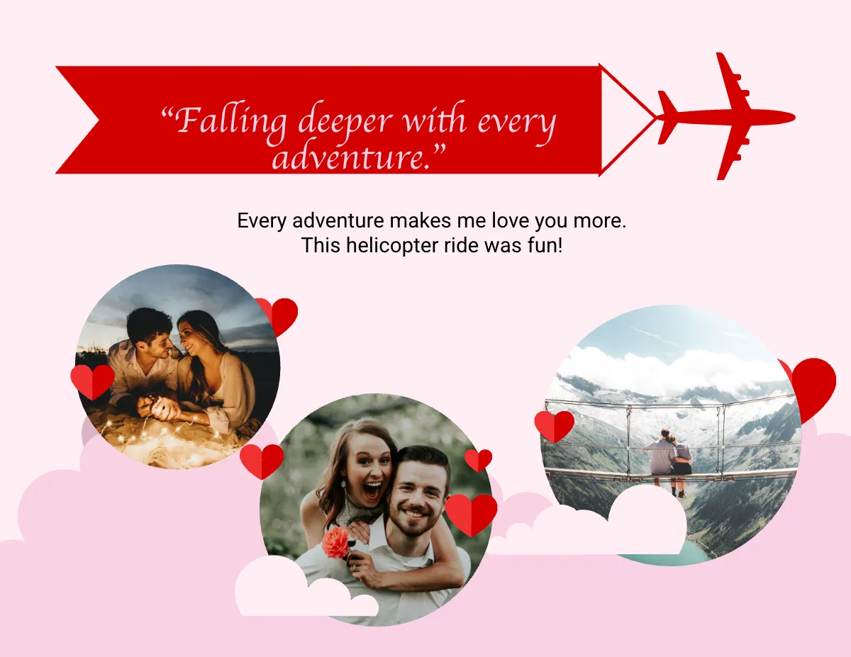 Free Adventure Scrapbook For Couples Template to Edit Online