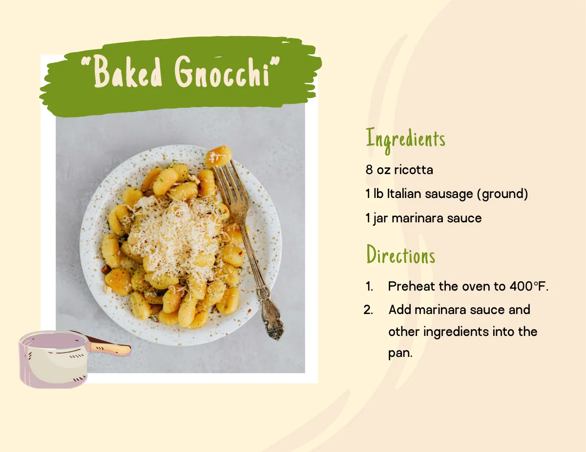 Free Recipe Scrapbook Template to Edit Online