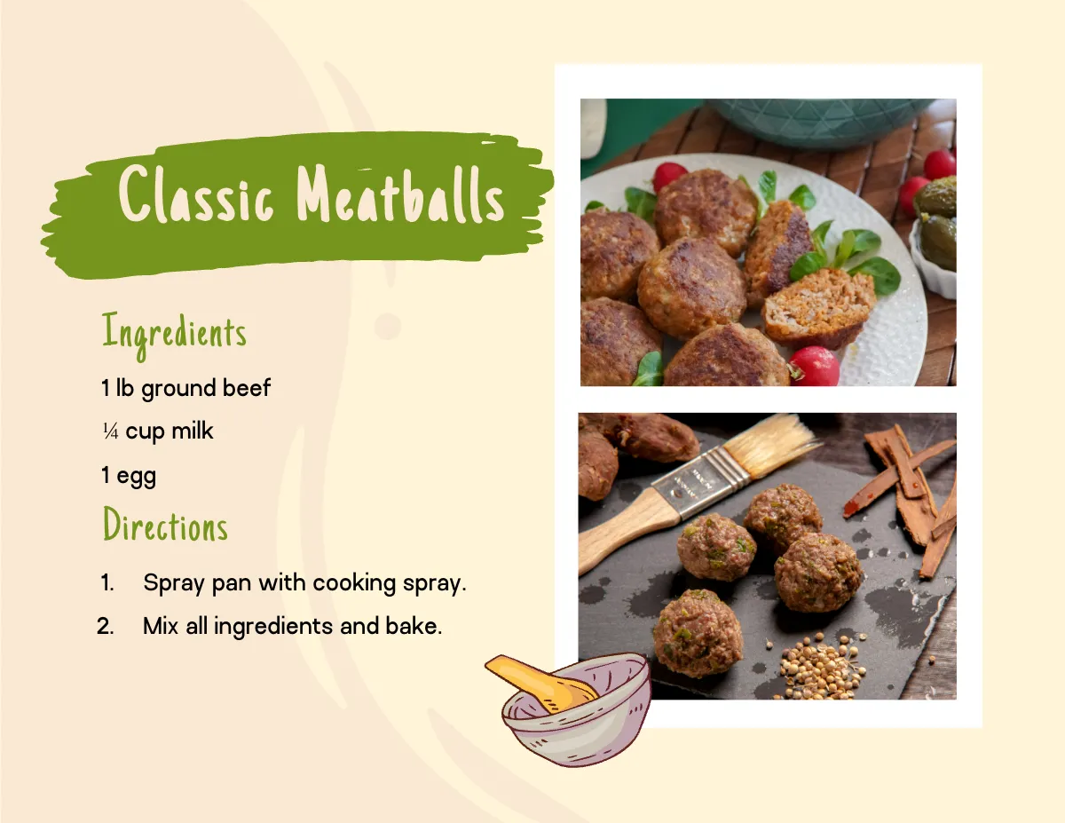 Free Recipe Scrapbook Template to Edit Online