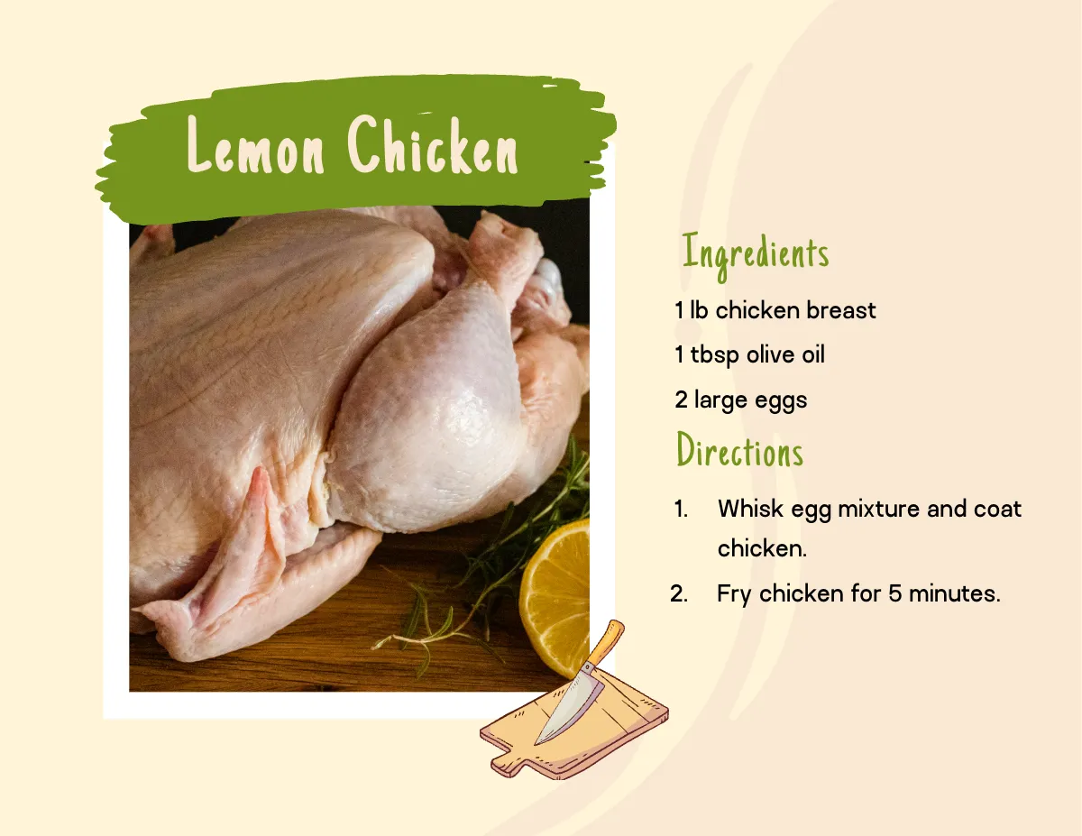 Free Recipe Scrapbook Template to Edit Online