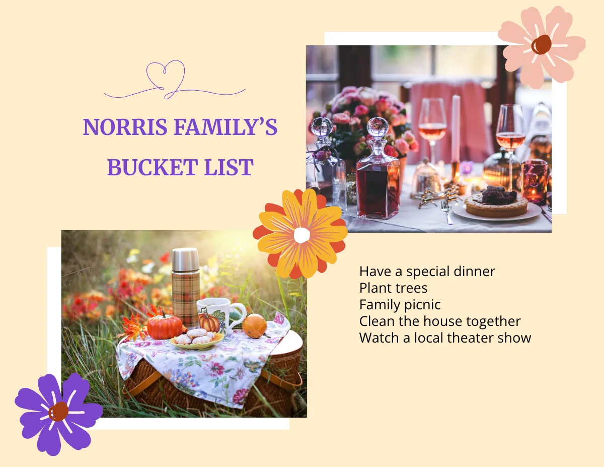 Free Professional Family Scrapbook Template to Edit Online