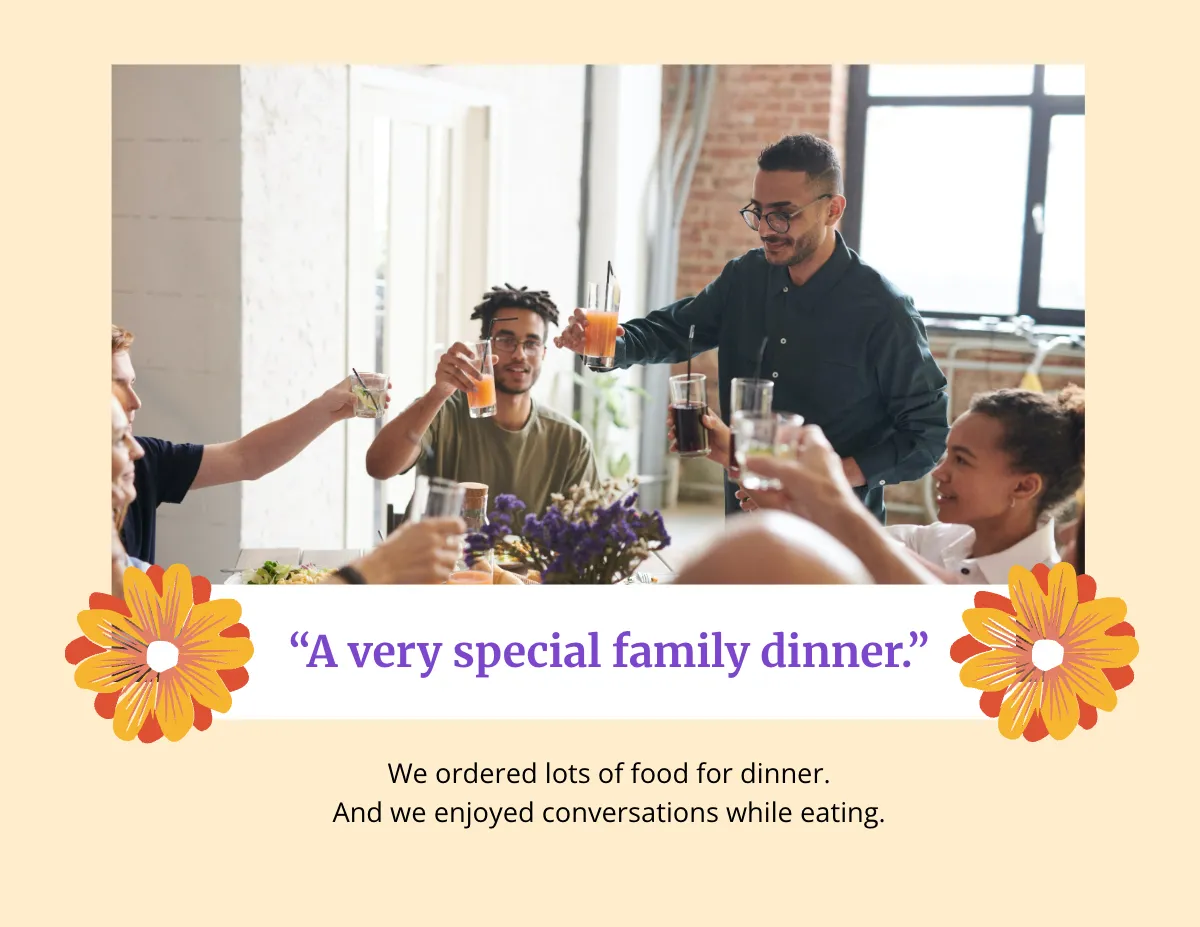 Free Professional Family Scrapbook Template to Edit Online