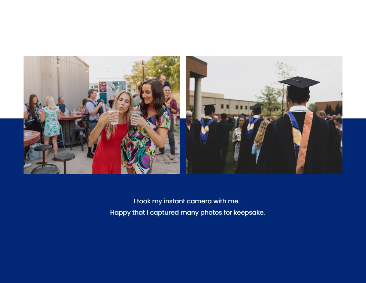 Free Graduation Scrapbook Template to Edit Online
