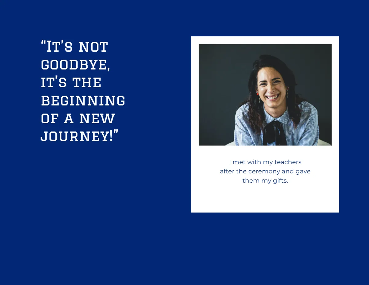 Free Graduation Scrapbook Template to Edit Online