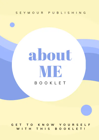 Free Minimalist About Me Booklet Template to Edit Online