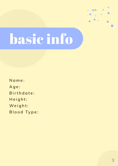 Free Minimalist About Me Booklet Template to Edit Online