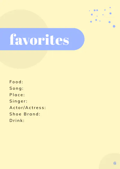 Free Minimalist About Me Booklet Template to Edit Online