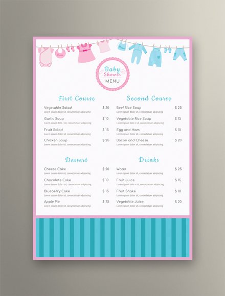 Free Italian Menu Template in Adobe Photoshop, Microsoft Word