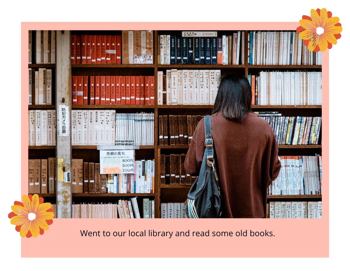 Free Floral Scrapbook Template to Edit Online