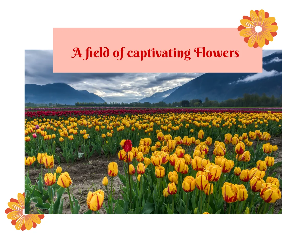 Free Floral Scrapbook Template to Edit Online