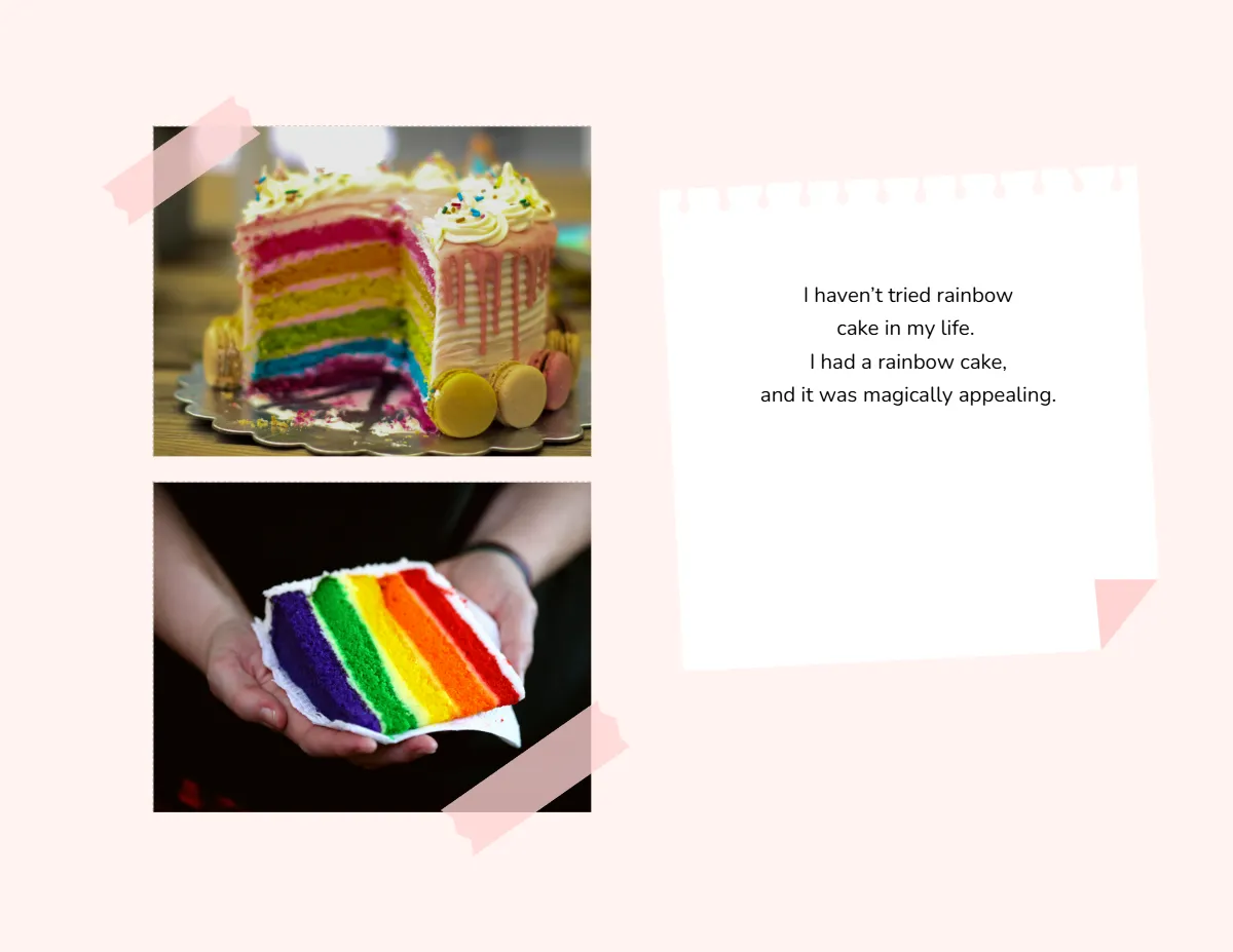 Free Colorful Birthday Scrapbook Template to Edit Online