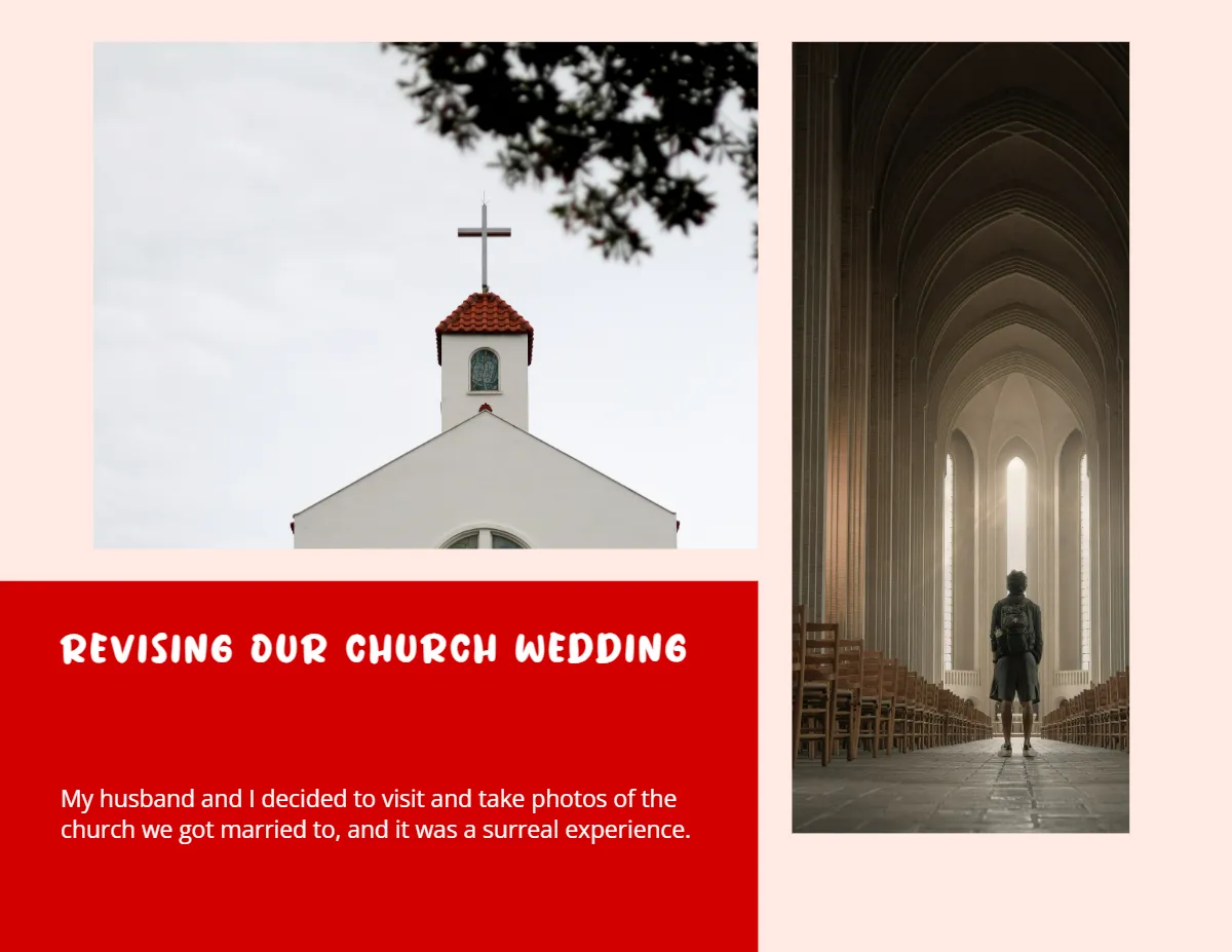 Free Anniversary Scrapbook Template to Edit Online