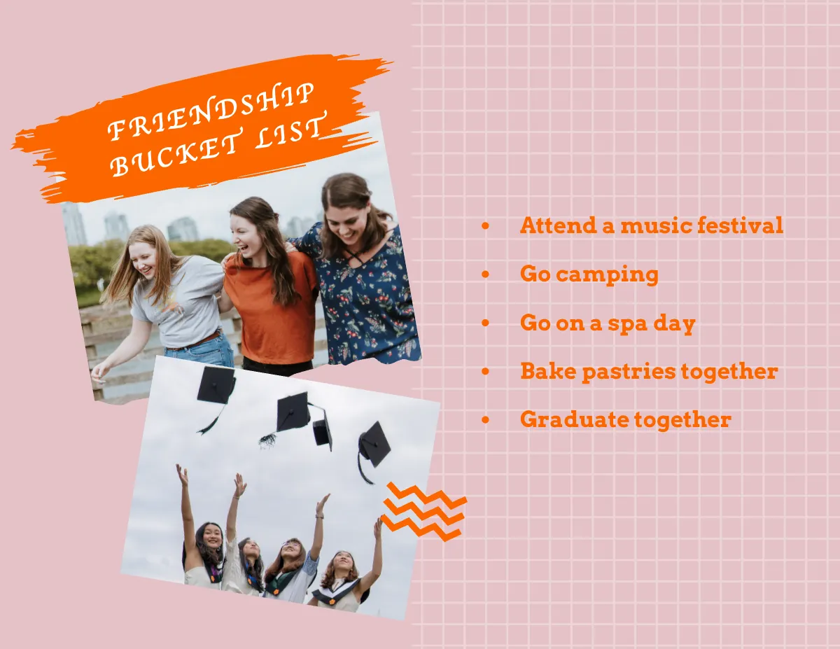 Free Friendship Scrapbook Template to Edit Online