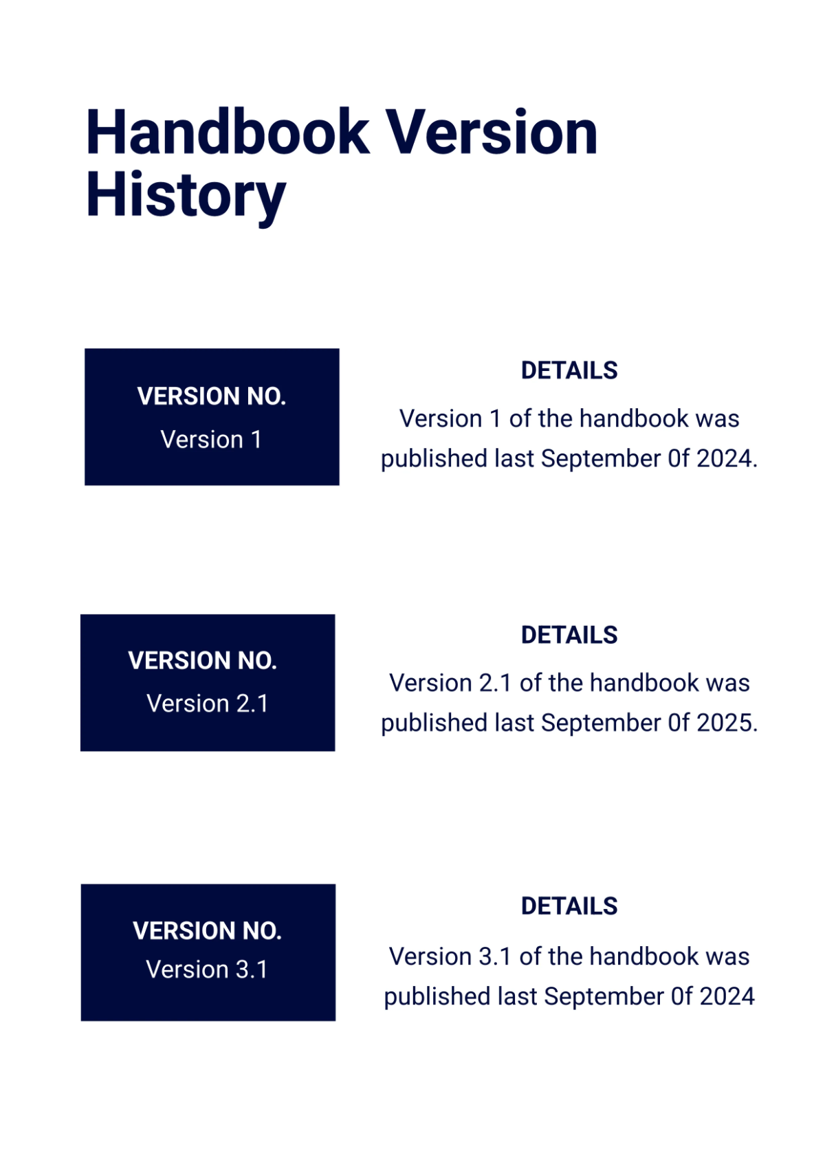 Free Modern Employee Handbook Template to Edit Online